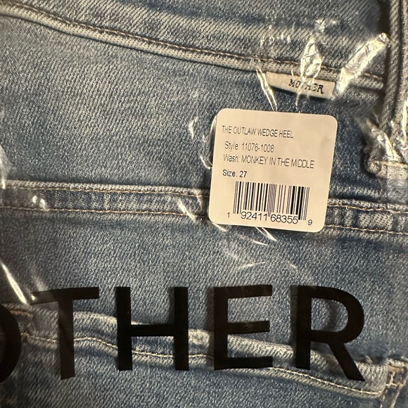 MOTHER Outlaw Wedge Heel Jeans - Picture 7 of 7